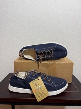 Spenco Total Support Navy Blue Canvas Sneakers Loafers Orthotic Shoes Women 11 B